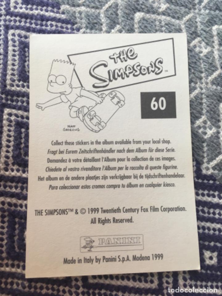Coleccionismo cromos antiguos: CROMO PANINI LOS SIMPSONS A&Ntilde;OS 90 - Foto 2