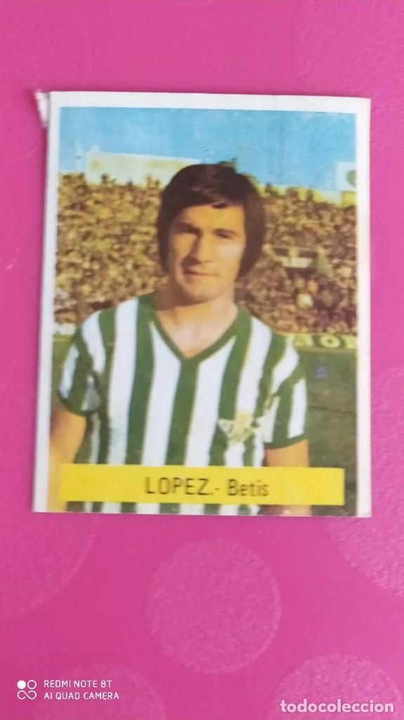 Coleccionismo Cromos antiguos: LOPEZ BETIS RECUPERADO 75 76 1975 1976 ED. FINI
