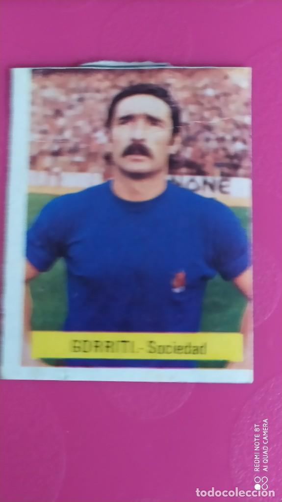 Coleccionismo cromos antiguos: GORRITI REAL SOCIEDAD RECUPERADO 75 76 1975 1976 ED. FINI