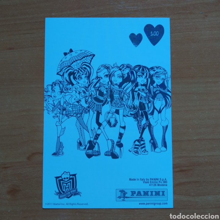 Coleccionismo cromos antiguos: CROMO / POSTAL - N&deg; 100 - MONSTER HIGH - A&Ntilde;O 2011 - PANINI - Foto 2