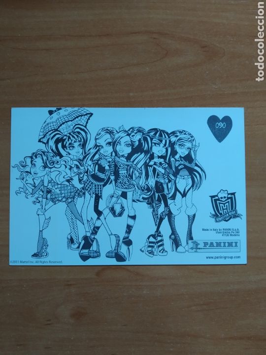 Coleccionismo cromos antiguos: CROMO / POSTAL - N&deg; 090 - MONSTER HIGH - A&Ntilde;O 2011 - PANINI - Foto 2