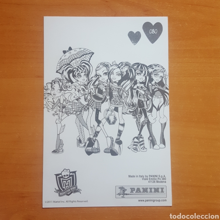 Coleccionismo cromos antiguos: CROMO / POSTAL - N&deg; 080 - MONSTER HIGH - A&Ntilde;O 2011 - PANINI - Foto 2