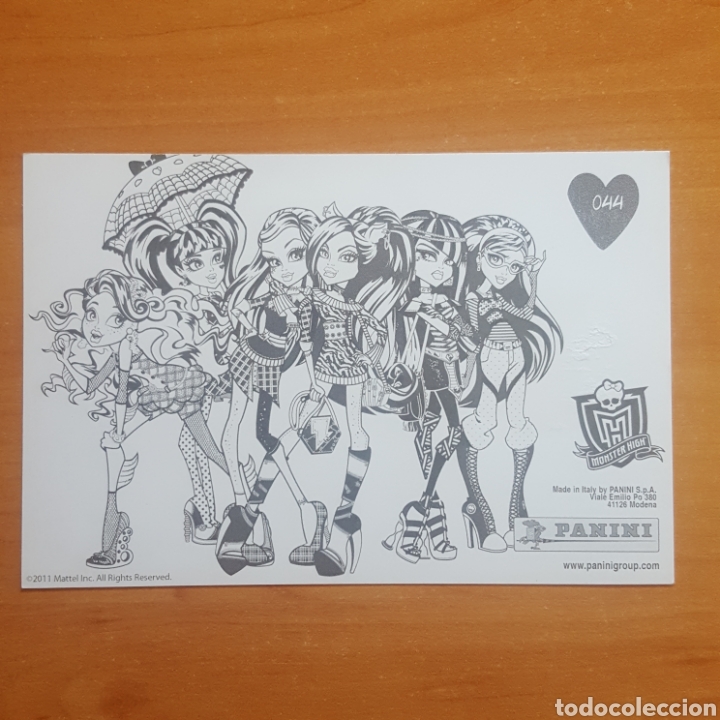 Coleccionismo cromos antiguos: CROMO / POSTAL - N&deg; 044 - MONSTER HIGH - A&Ntilde;O 2011 - PANINI - Foto 2