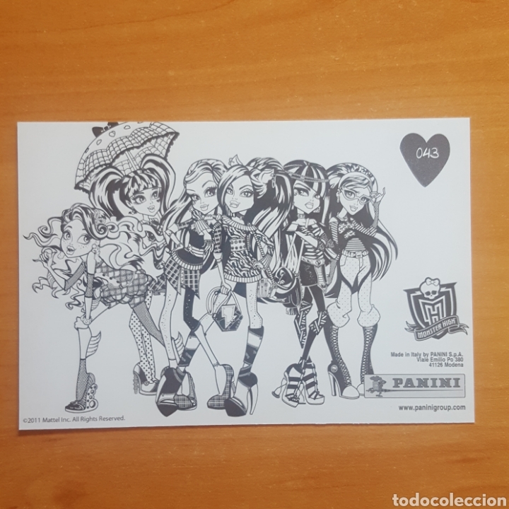 Coleccionismo cromos antiguos: CROMO / POSTAL - N&deg; 043 - MONSTER HIGH - A&Ntilde;O 2011 - PANINI - Foto 2