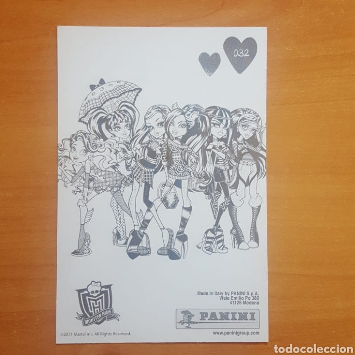 Coleccionismo cromos antiguos: CROMO / POSTAL - N&deg; 032 - MONSTER HIGH - A&Ntilde;O 2011 - PANINI - Foto 2