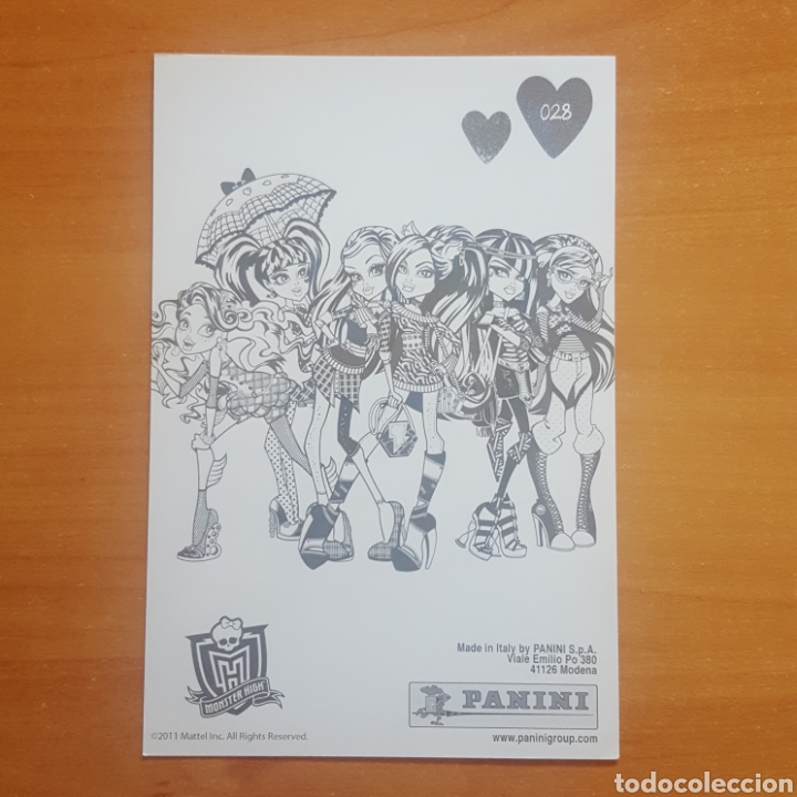 Coleccionismo cromos antiguos: CROMO / POSTAL - N&deg; 028 - MONSTER HIGH - A&Ntilde;O 2011 - PANINI - Foto 2