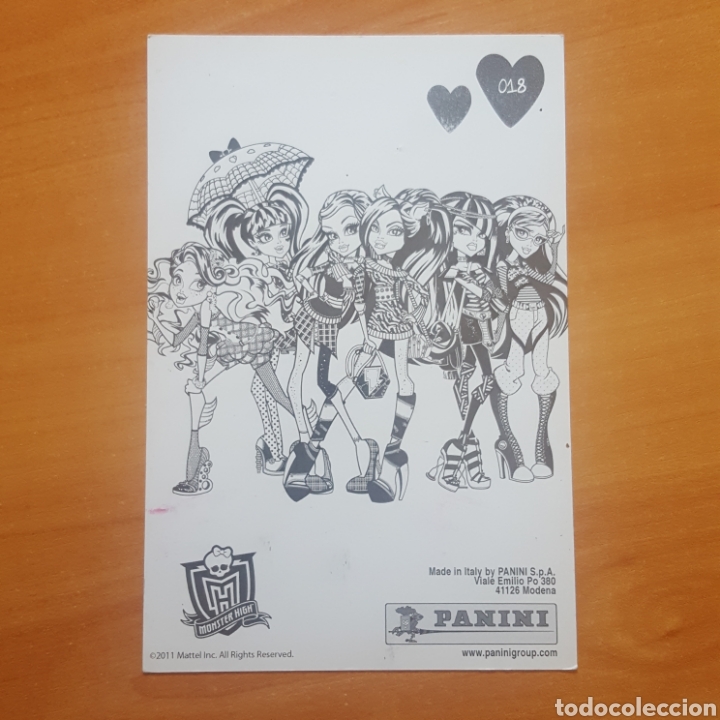Coleccionismo cromos antiguos: CROMO / POSTAL - N&deg; 018 - MONSTER HIGH - A&Ntilde;O 2011 - PANINI - Foto 3