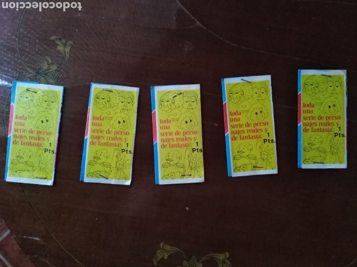 Coleccionismo cromos antiguos: CROMOS TR&Iacute;PTICOS MAGICOS. 5 SOBRES SIN ABRIR - Foto 2