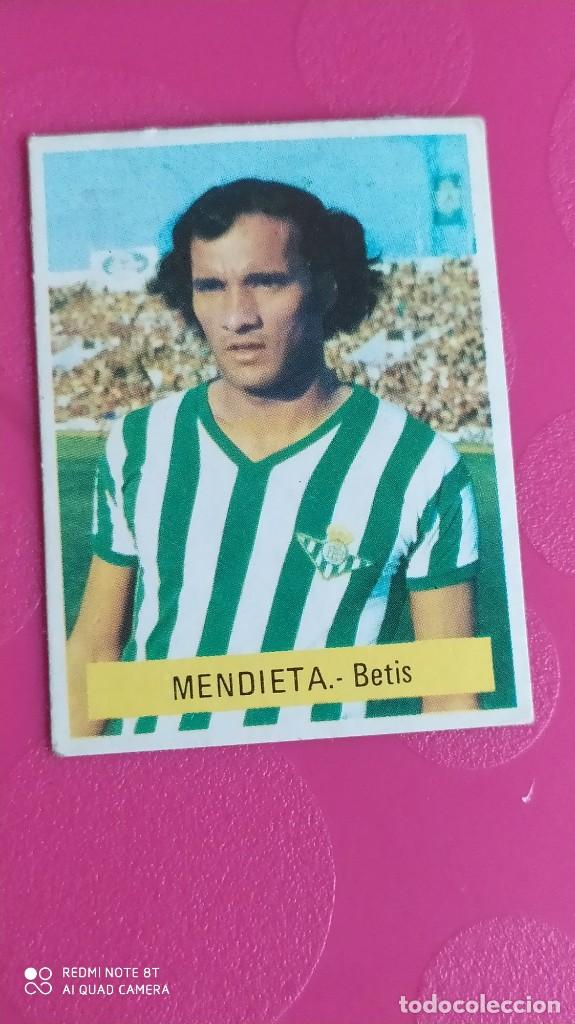 Coleccionismo cromos antiguos: MENDIETA BETIS RECUPERADO 75 76 1975 1976 ED. FINI