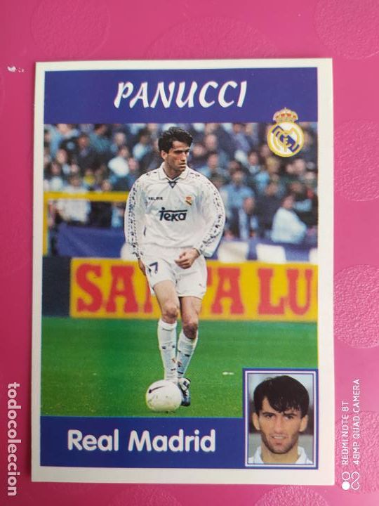 Coleccionismo cromos antiguos: PANUCCI REAL MADRID NUEVO 97 98 1997 1998 PANINI