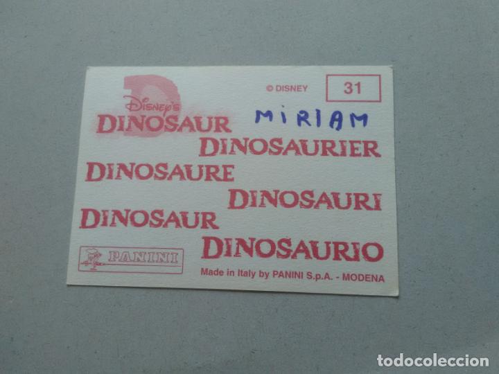Coleccionismo cromos antiguos: N&ordm; 31 CROMO DINOSAURIO DE PANINI DISNEY - Foto 2