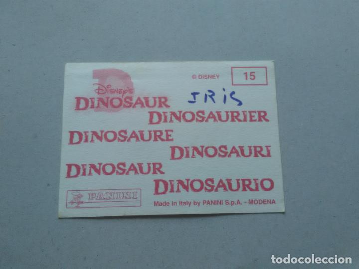 Coleccionismo cromos antiguos: N&ordm; 15 CROMO DINOSAURIO DE PANINI DISNEY - Foto 2