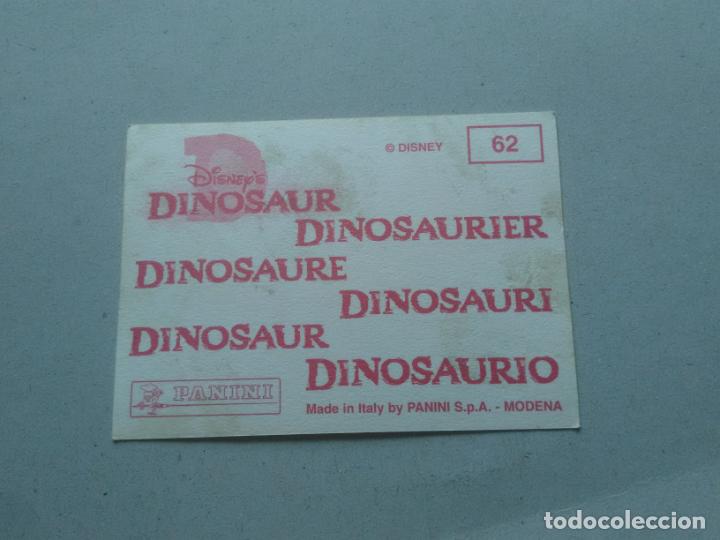 Coleccionismo cromos antiguos: N&ordm; 62 CROMO DINOSAURIO DE PANINI DISNEY - Foto 2