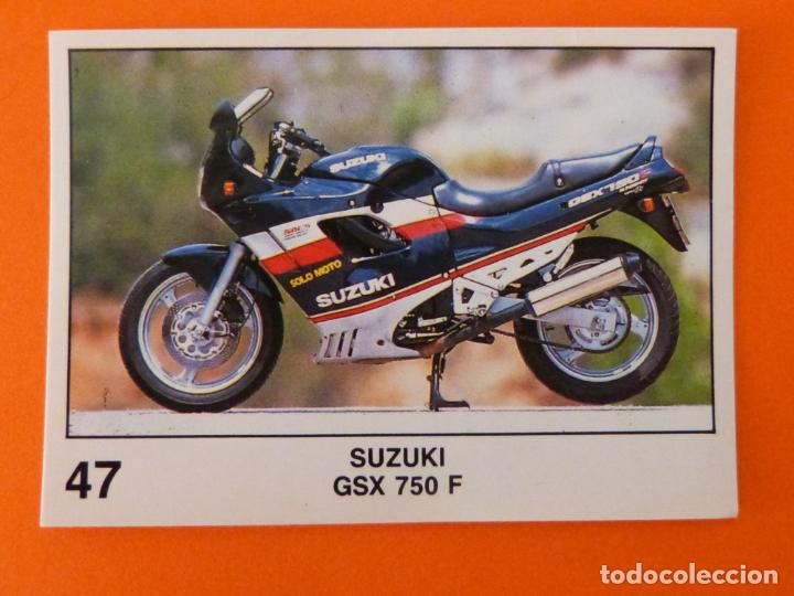 Coleccionismo Cromos antiguos: CROMO DE MOTOS SUZUKI SIN PEGAR N&ordm; 47 A&Ntilde;O 1990 DEL &Aacute;LBUM SOLO MOTO DE PANINI