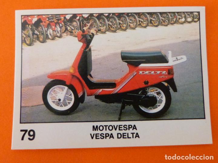 Coleccionismo Cromos antiguos: CROMO DE MOTOS MOTOVESPA SIN PEGAR N&ordm; 79 A&Ntilde;O 1990 DEL &Aacute;LBUM SOLO MOTO DE PANINI
