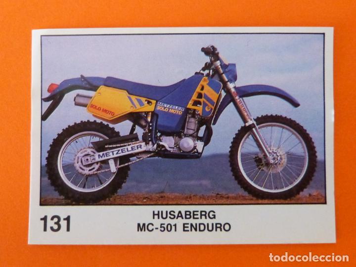 Coleccionismo Cromos antiguos: CROMO DE MOTOS HUSABERG SIN PEGAR N&ordm; 131 A&Ntilde;O 1990 DEL &Aacute;LBUM SOLO MOTO DE PANINI