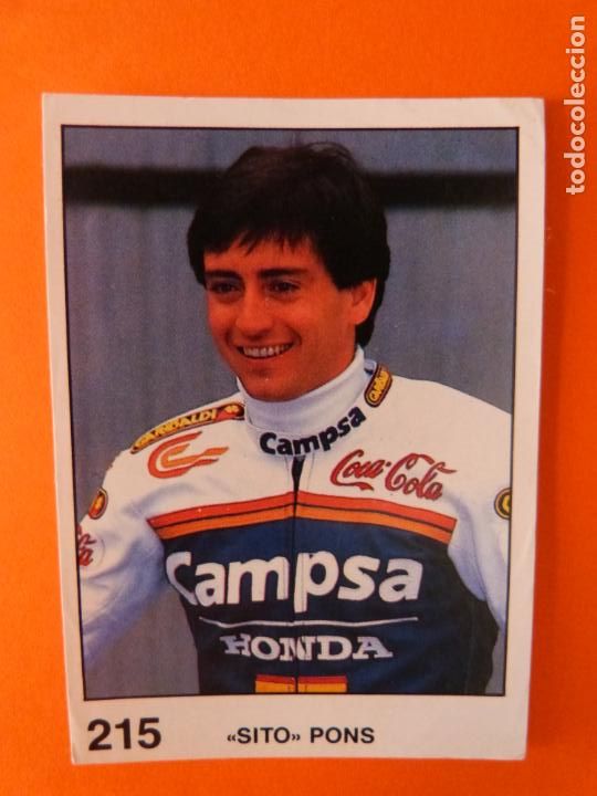 Coleccionismo Cromos antiguos: CROMO DE MOTOS SITO PONS SIN PEGAR N&ordm; 215 A&Ntilde;O 1990 DEL &Aacute;LBUM SOLO MOTO DE PANINI
