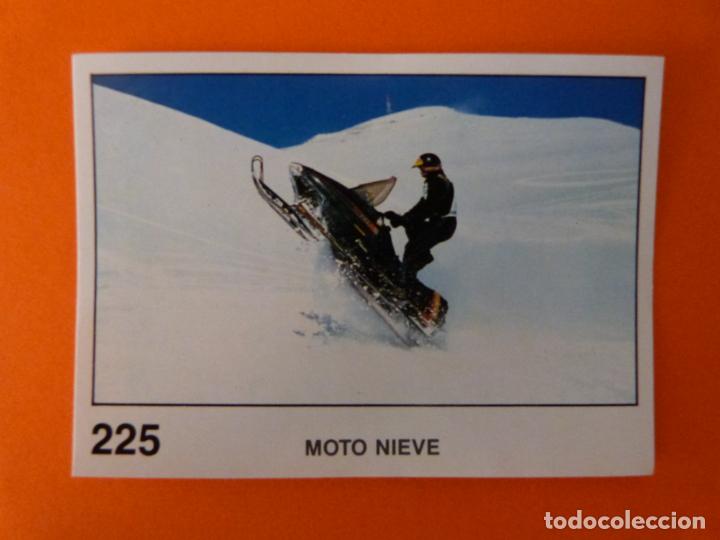 Coleccionismo Cromos antiguos: CROMO DE MOTOS MOTO NIEVE SIN PEGAR N&ordm; 225 A&Ntilde;O 1990 DEL &Aacute;LBUM SOLO MOTO DE PANINI