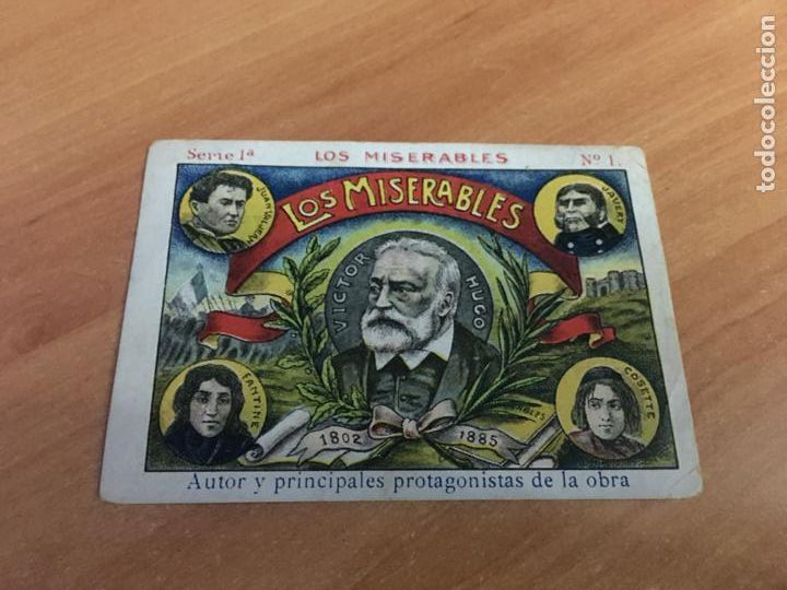 Coleccionismo cromos antiguos: LOS MISERABLES N&ordm; 1 CHOCOLATES J. CAMPS (CRIP7) - Foto 1