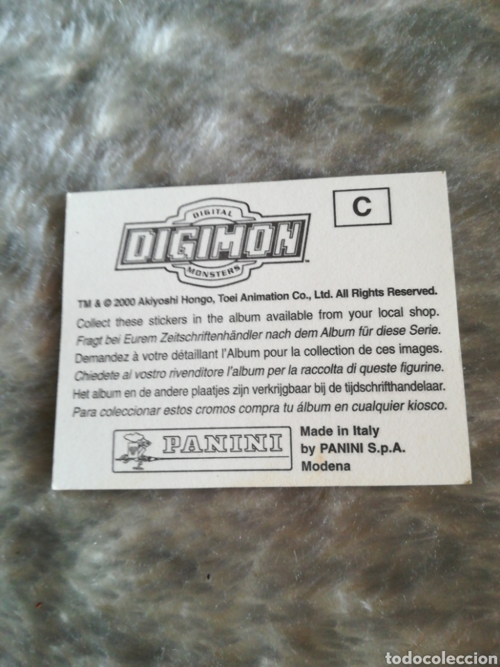 Coleccionismo cromos antiguos: Cromo N&deg; C Digimon 2000 panini digital monsters - Foto 2