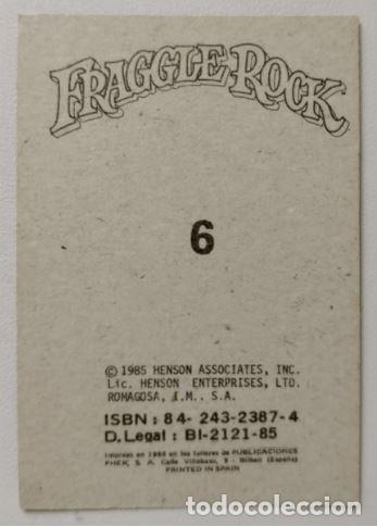 Coleccionismo cromos antiguos: FHER - Fraggle Rock - N&ordm; 6 - 1985 - Foto 2