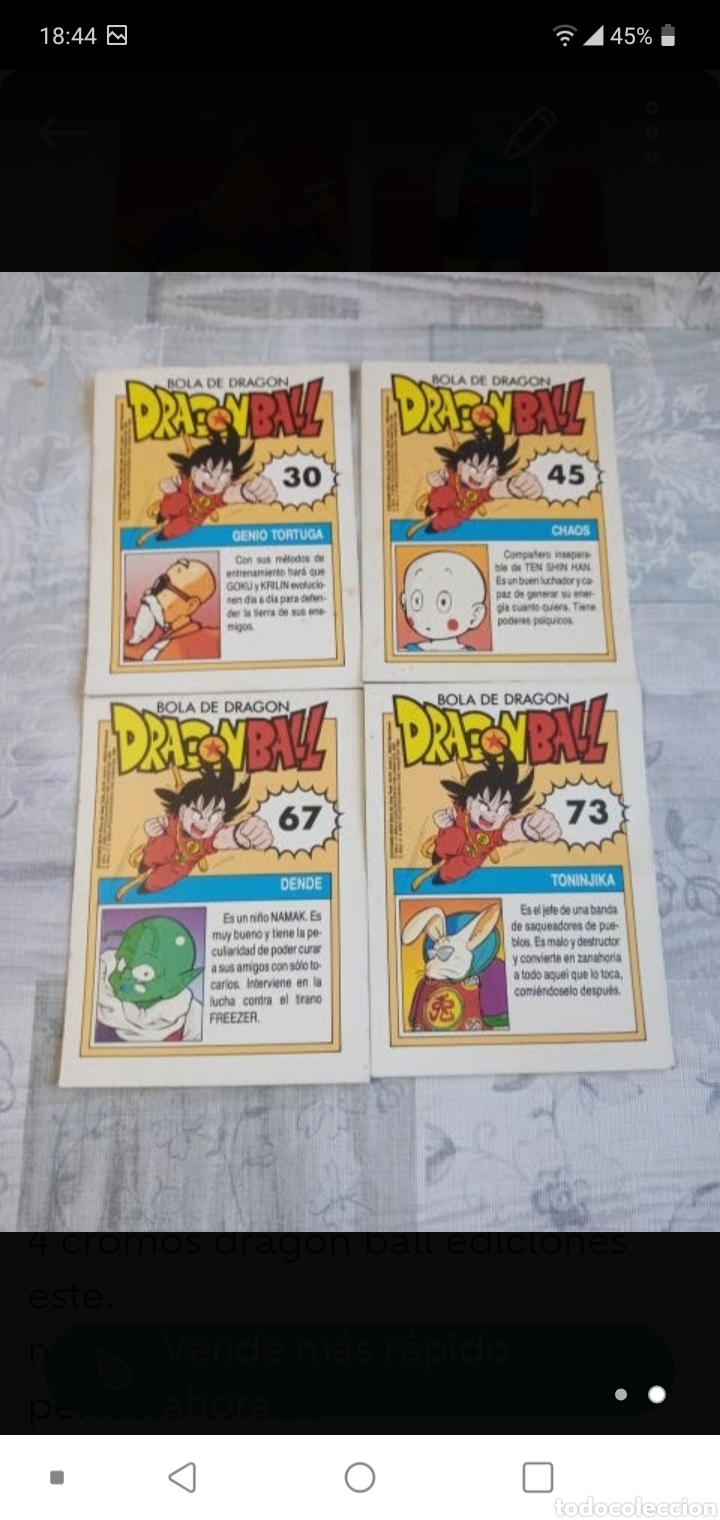 Coleccionismo cromos antiguos: Cromos Dragon Ball - Foto 2