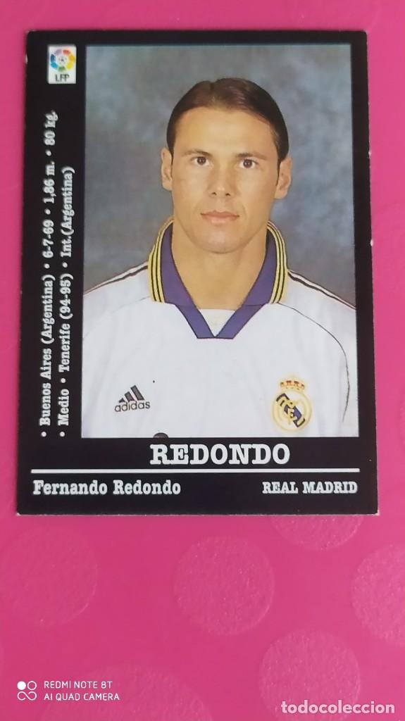 Coleccionismo cromos antiguos: 77 REDONDO REAL MADRID 00 001 200 2001 PANINI NUEVO
