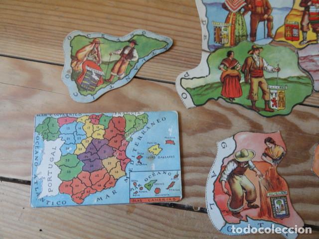 Coleccionismo cromos antiguos: 33 CROMOS MAPA DE ESPA&Ntilde;A. CHOCOLATES BOIX. PUZZLE. - Foto 4