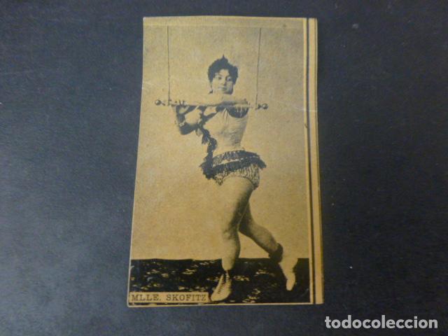 Colecionismo Cromos antigos: ACTRIZ SCOFITZ CROMO ENVUELTA CAJA DE CERILLAS SIGLO XIX