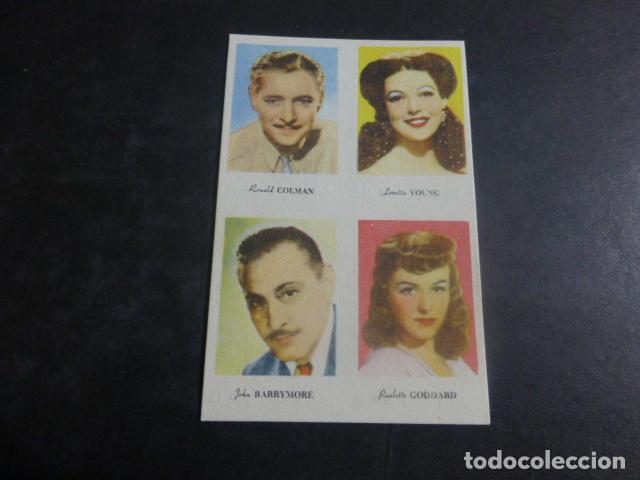Coleccionismo cromos antiguos: CROMO ACTORES Y ACTRICES A&Ntilde;OS 40 - Foto 1