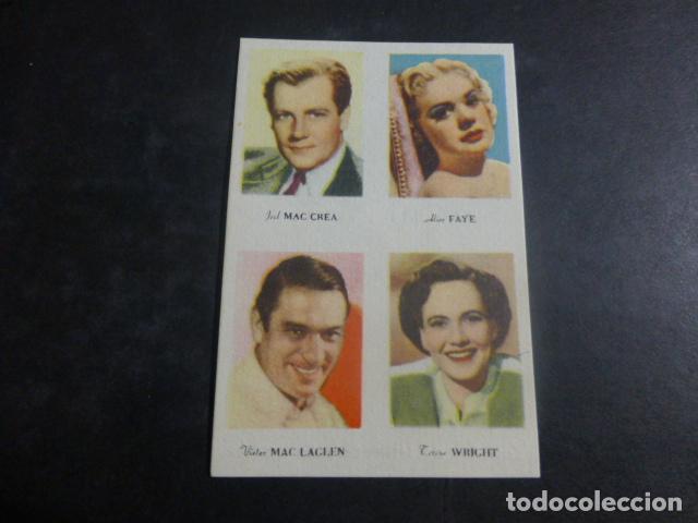 Coleccionismo cromos antiguos: CROMO ACTORES Y ACTRICES A&Ntilde;OS 40 - Foto 1
