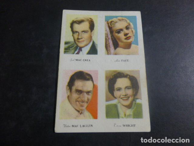 Coleccionismo cromos antiguos: CROMO ACTORES Y ACTRICES A&Ntilde;OS 40 - Foto 1