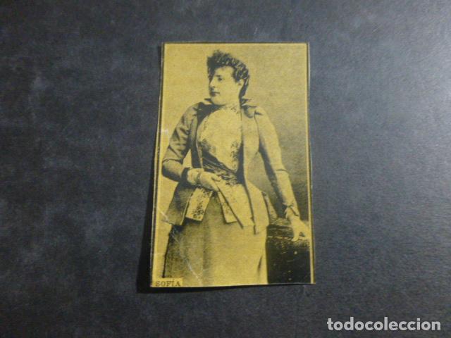 Sammeln alte Sammelbilder: ACTRIZ SOFIA CROMO ENVUELTA CAJA DE CERILLAS SIGLO XIX