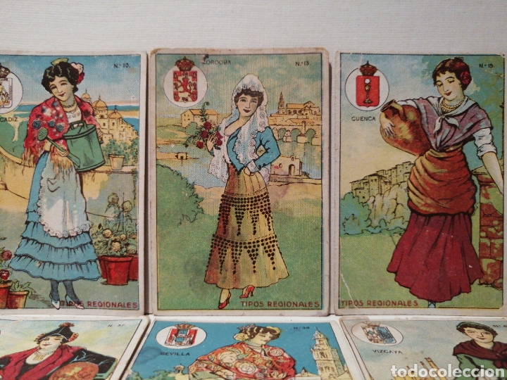 Coleccionismo cromos antiguos: Cromos Tipos Regionales Chocolates Guillen - Foto 3