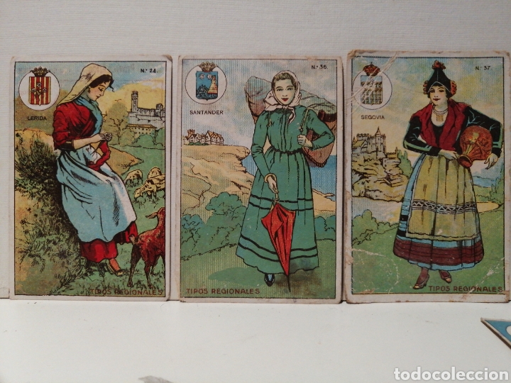 Coleccionismo cromos antiguos: Cromos Tipos Regionales Chocolates Guillen - Foto 4