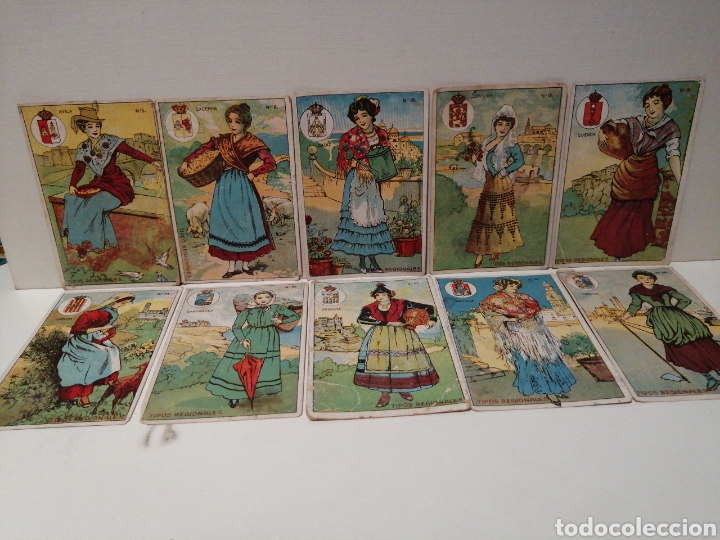 Coleccionismo cromos antiguos: Cromos Tipos Regionales Chocolates Guillen - Foto 1