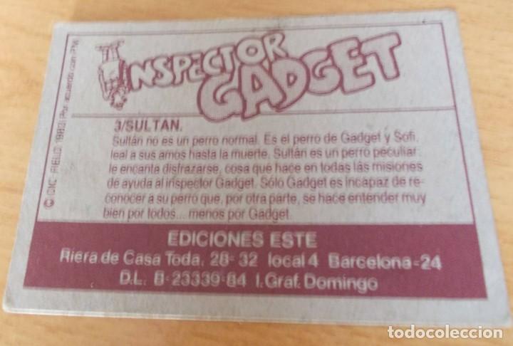 Coleccionismo cromos antiguos: Cromo de &rdquo; Sultan&rdquo; &rdquo;Inspector Gadget&rdquo; 1983 - Foto 2