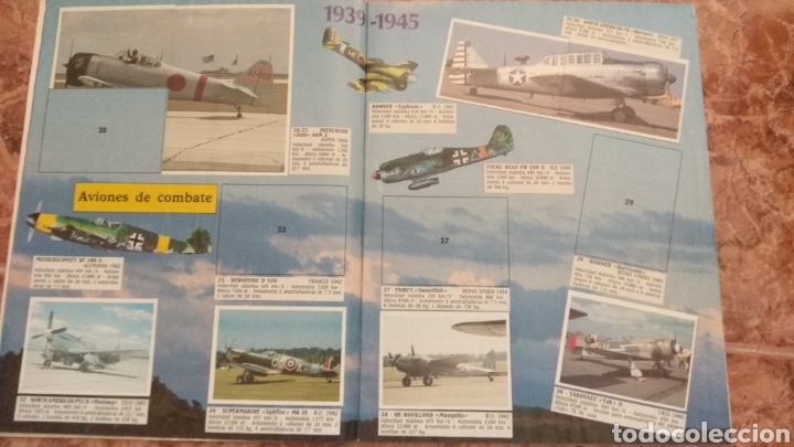 Coleccionismo cromos antiguos: &Aacute;lbum de cromos Aviones - Foto 2