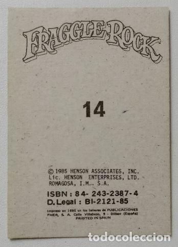 Coleccionismo cromos antiguos: FHER - Fraggle Rock - N&ordm; 14 - 1985 - Foto 2