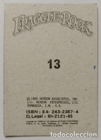 Coleccionismo cromos antiguos: FHER - Fraggle Rock - N&ordm; 13 - 1985 - Foto 2