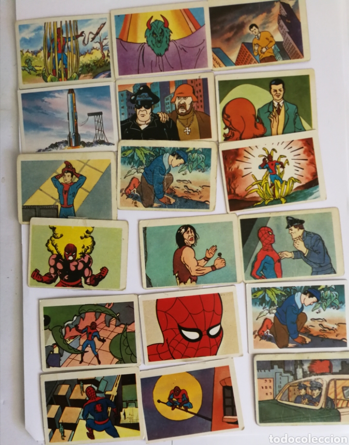 Coleccionismo cromos antiguos: 18 cromos coleccion de spider-man . a&ntilde;o 1981 - Foto 1