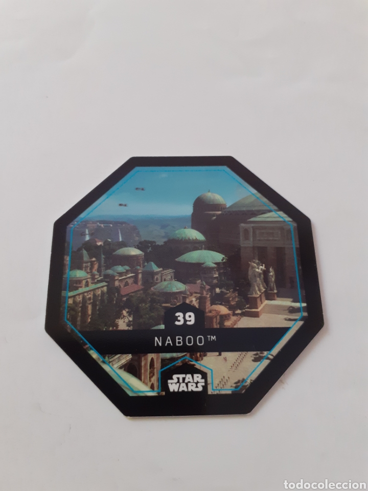 Coleccionismo cromos antiguos: Tazo star wars octogonal cosmic shells numero 39 - Foto 1