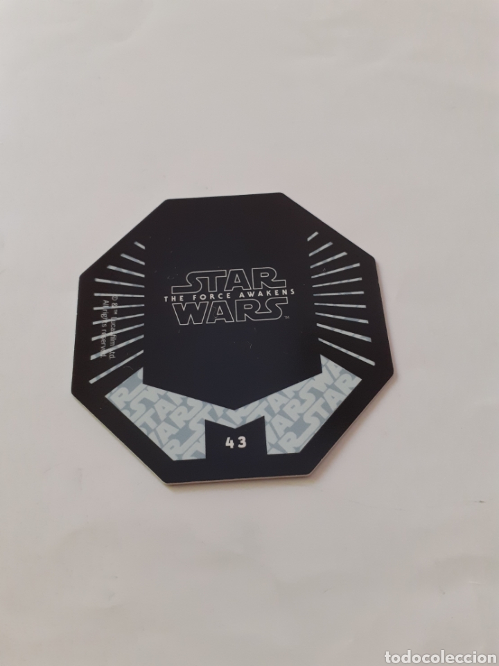Coleccionismo cromos antiguos: Tazo star wars octogonal cosmic shells numero 43 - Foto 2