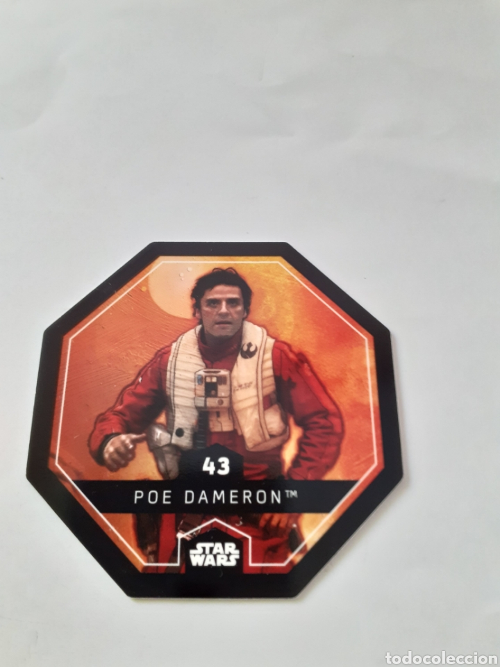 Coleccionismo cromos antiguos: Tazo star wars octogonal cosmic shells numero 43 - Foto 1