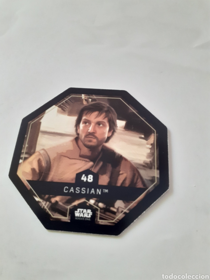 Coleccionismo cromos antiguos: Tazo star wars octogonal cosmic shells numero 48 - Foto 1