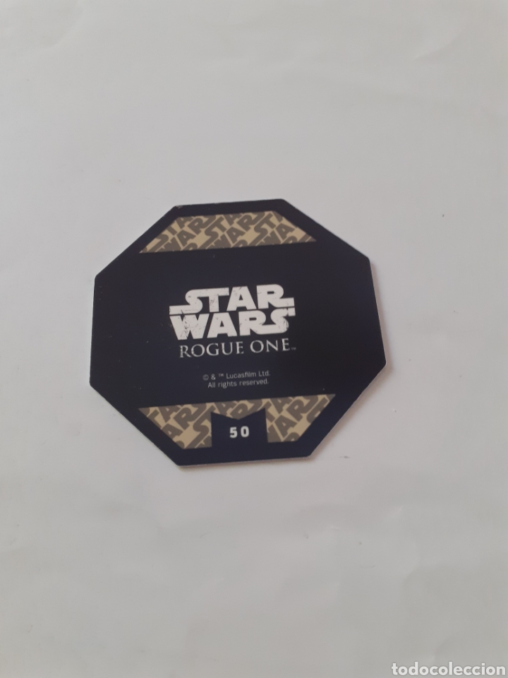 Coleccionismo cromos antiguos: Tazo star wars octogonal cosmic shells numero 50 - Foto 2