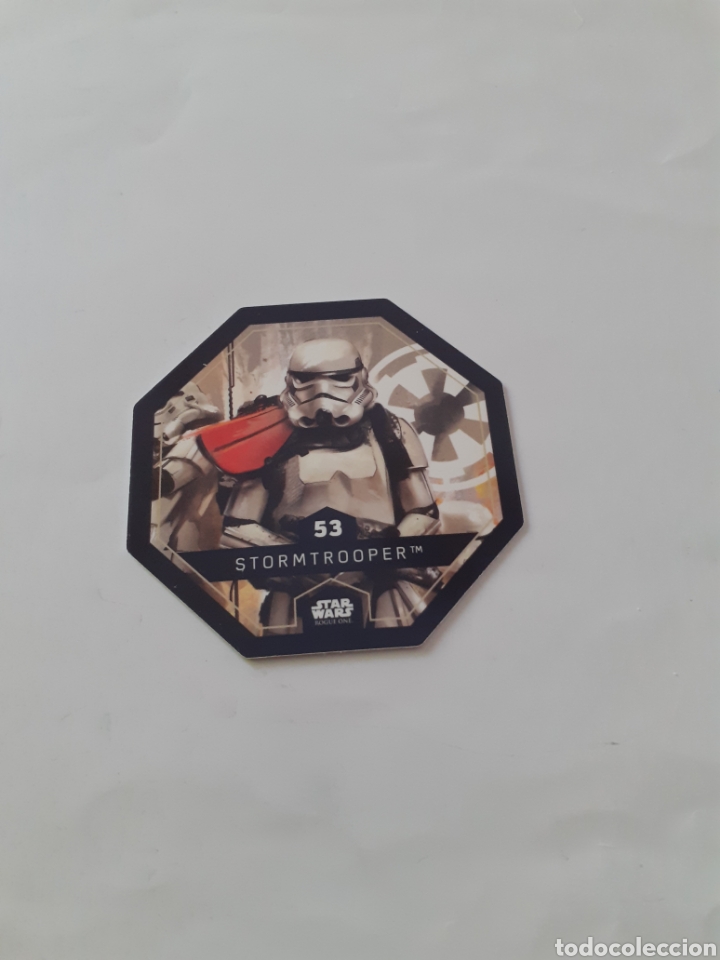 Coleccionismo cromos antiguos: Tazo star wars octogonal cosmic shells numero 53 - Foto 1