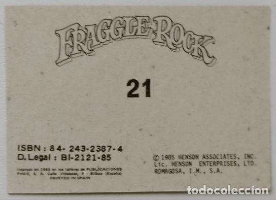 Coleccionismo cromos antiguos: FHER - Fraggle Rock - N&ordm; 21 - 1985 - Foto 2