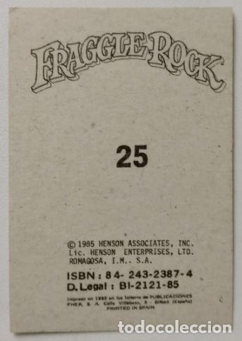 Coleccionismo cromos antiguos: FHER - Fraggle Rock - N&ordm; 25 - 1985 - Foto 2
