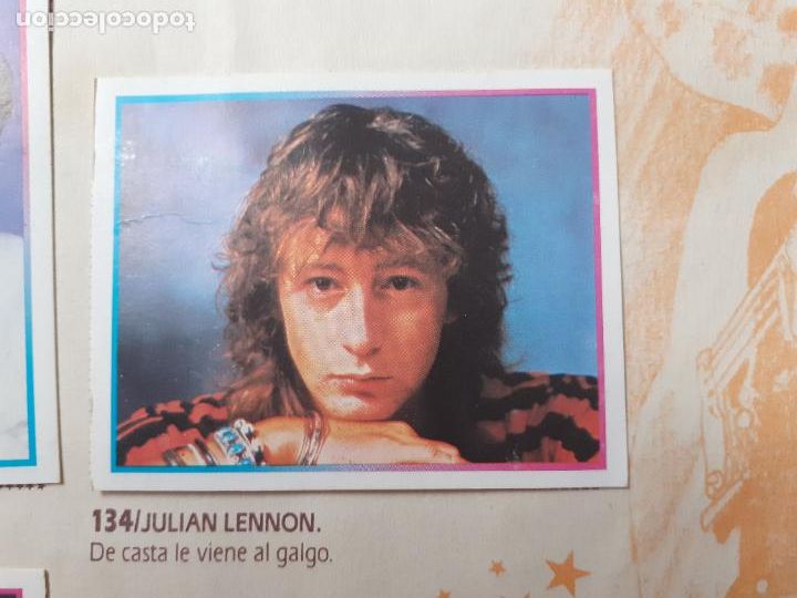 Coleccionismo cromos antiguos: SUPER STARS EDICIONES ESTE N 134 JULIAN LENON - Foto 1
